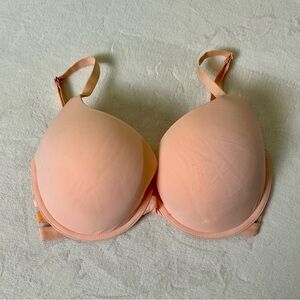 Victoria’s Secret Bra T-Shirt Peach 34DD Full Coverage Front Closure